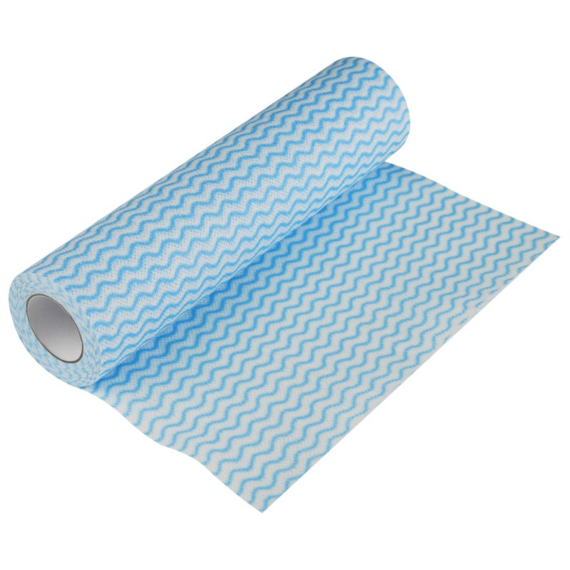 Серветки Aquasoft 25х30 (50 шт.) woodpulp сітка блакитна хвиля рулон 